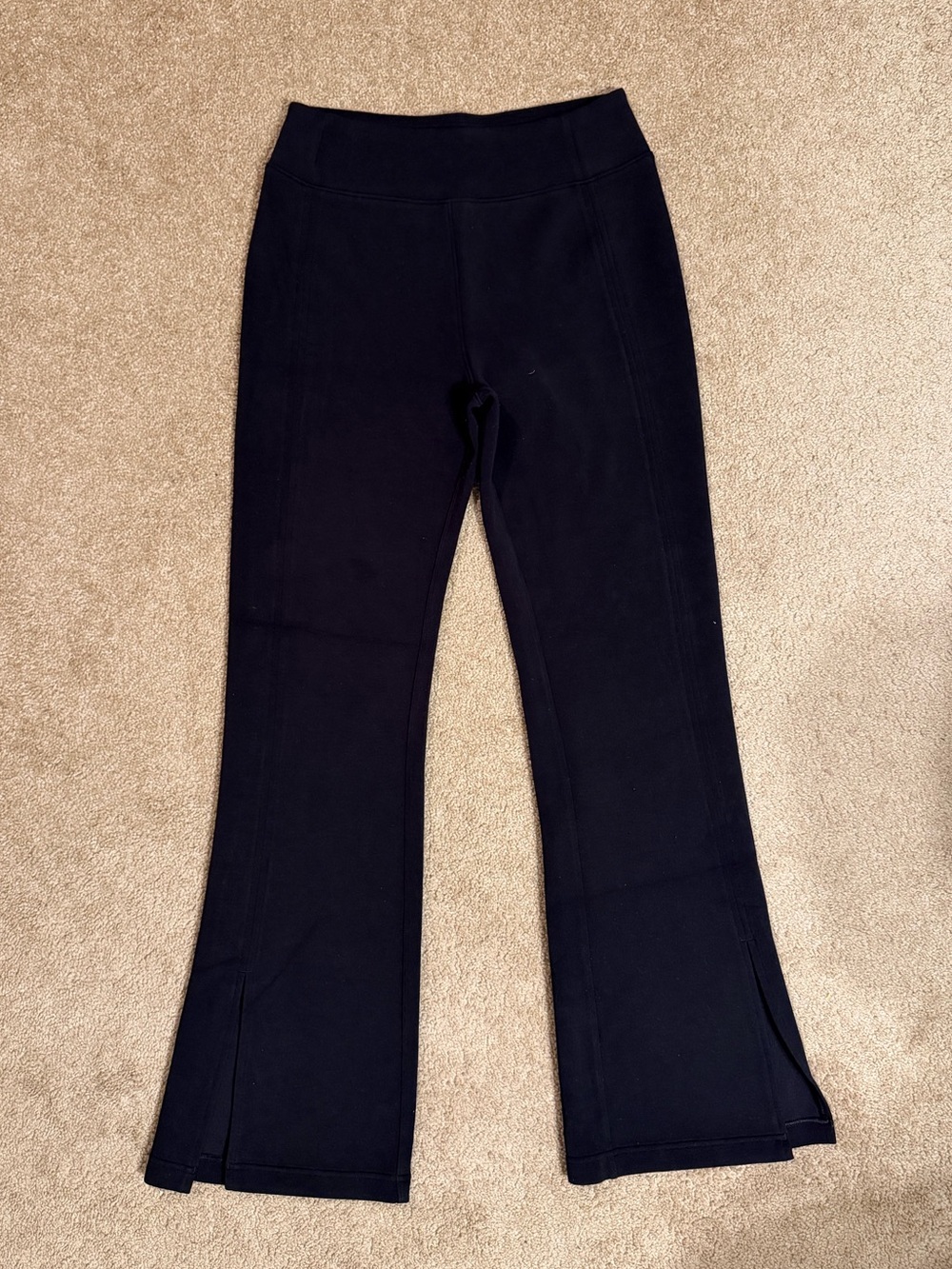 SPANX Black Flare Leggings with Slit